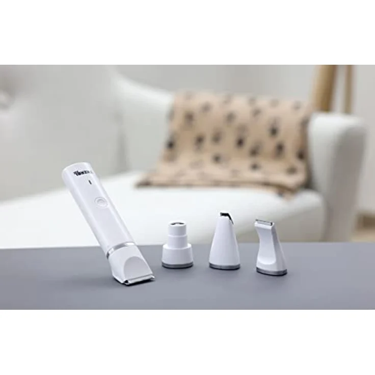 Kerbl Akku-Multitrimmer 4in1 für Hunde, Katzen und Kleintiere, 600 mAh, inkl. Schleifsteinaufsatz und Keramikklingen – Bild 8