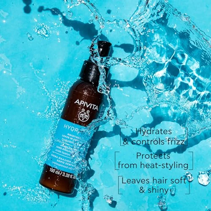 Apivita Hyaluronic Hydra Leave In Conditioner, 100 ml, feuchtigkeitsspendender Conditioner ohne Ausspülen für geschmeidiges Haar – Bild 2