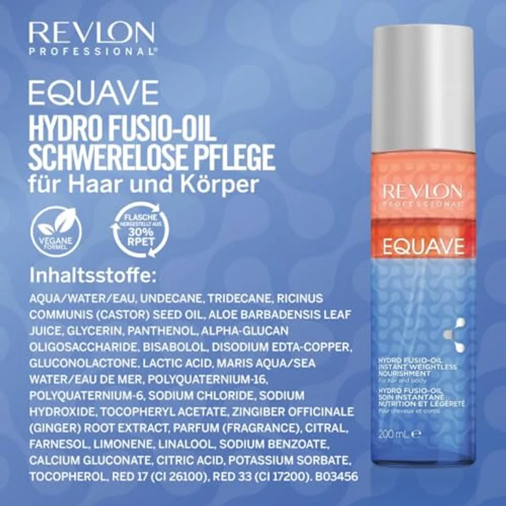 Revlon Professional Equave Hydro Fusio-Oil sofortige, schwerelose Pflege für Haar und Körper, 200ml – Bild 4