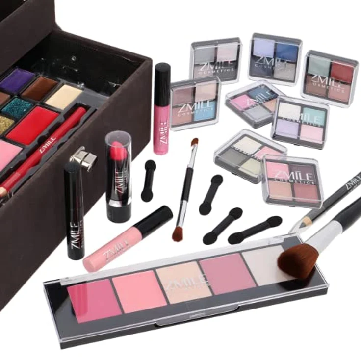 ZMILE Cosmetics Kosmetik-Koffer 'Beauty Case Velvety' (dark grey) Limited Edition - Vegane Kosmetik – Bild 3