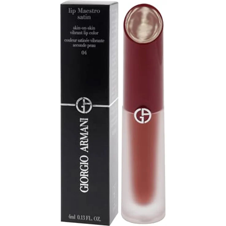 Armani Lip Maestro Satin, hochpigmentierter Lippenstift mit mattem Finish und pflegender Formel, 4 ml – Bild 4