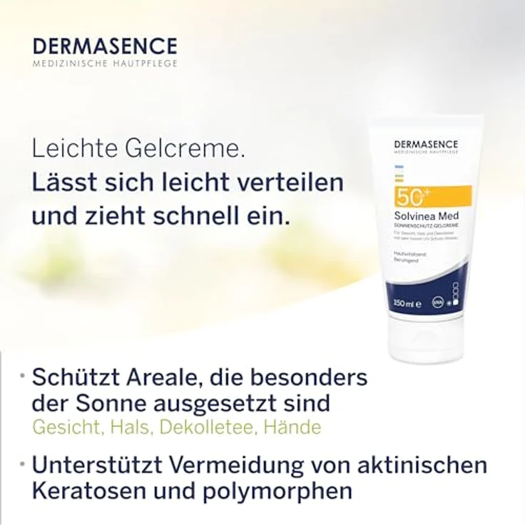 Dermasence Produkte Dermasence Produkte Dermasence Solvinea Med LSF 50 Creme Sonnenöl 150 ml – Bild 4