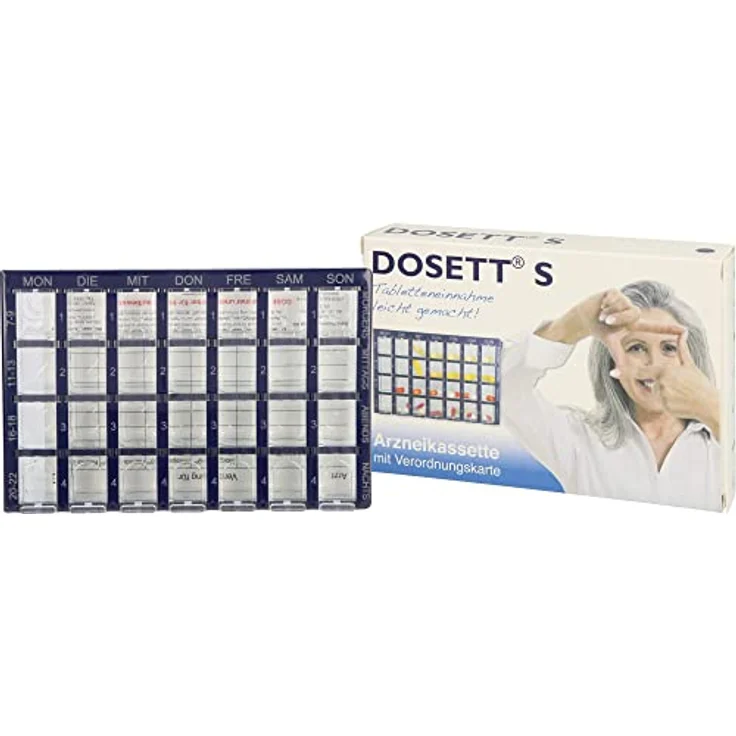 Hormosan Pharma Dosett S Arzneikassette blau 1 St. - Preisvergleich – Bild 2