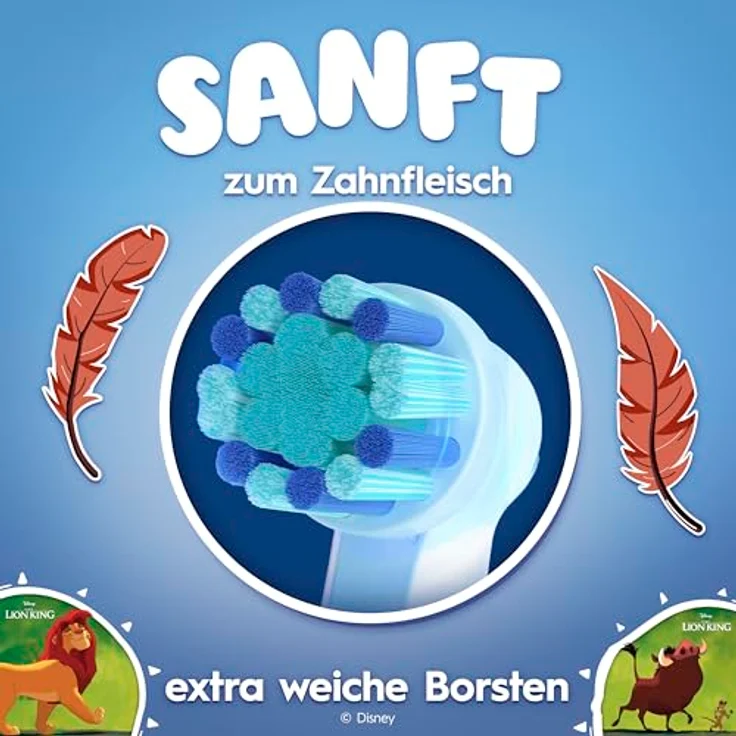 Braun Oral-B PRO Kids 3+ Aufsteckbürsten König der Löwen, 8er Pack, extra weiche Borsten für sanfte Reinigung – Bild 6