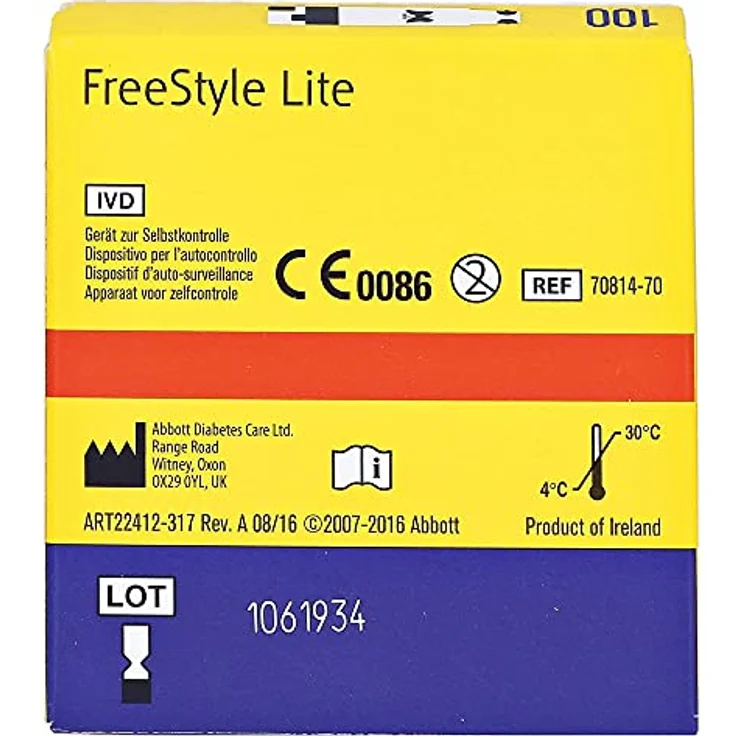 Abbott FreeStyle Lite Teststreifen ohne Codieren, 100 Stück, PZN: 00436080 – Bild 2