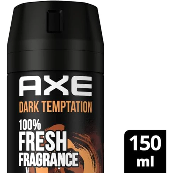 AXE Bodyspray Dark Temptation, 8x 150ml Deo ohne Aluminium, 48h Schutz, Duft nach heißer Schokolade und Amber – Bild 2