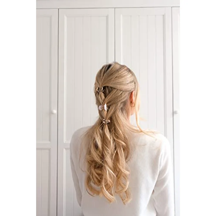 invisibobble CLIPSTAR Petit Bijoux S Hair Clips Set | 4 elegante Haarklammern in neutralen Farben | Sanfter Halt mit HairLoveTech | Stil & Pflege für gesundes Haar – Bild 4