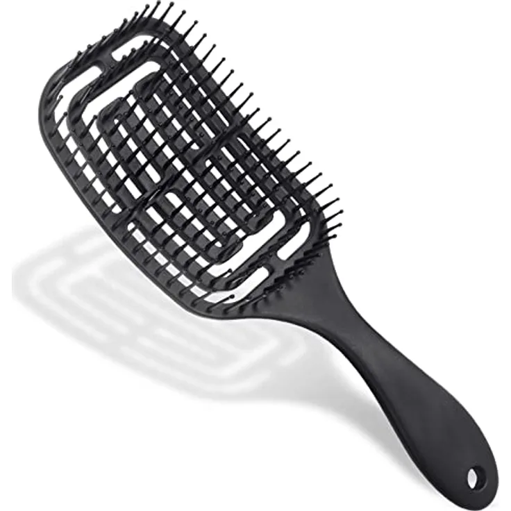 Vinabo Haarbürste, Haarbürste ohne Ziepen, Entwirrbürste geeignet, Locken & lange Haare Haarbürste für nasses und Trockenes Haar, Entwirrungs-Massagebürste für Frauen/Männer/Kinder
