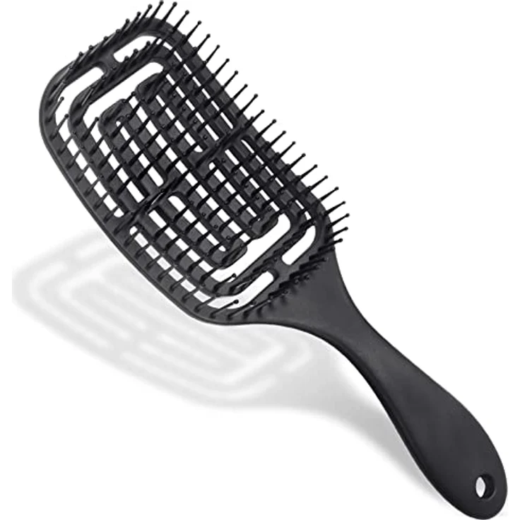 Vinabo Haarbürste, Haarbürste ohne Ziepen, Entwirrbürste geeignet, Locken & lange Haare Haarbürste für nasses und Trockenes Haar, Entwirrungs-Massagebürste für Frauen/Männer/Kinder – Bild 1