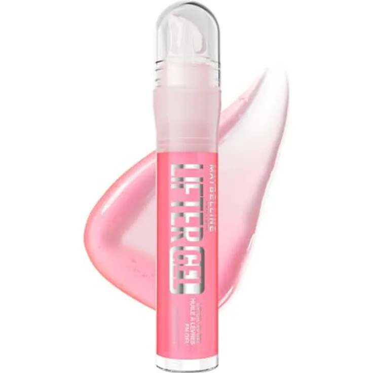 MAYBELLINE NEW YORK Lifter Gel Lippenöl, hochglänzender Lipgloss für Damen, Farbton 004 Sugar Spritz, 6.6 ml