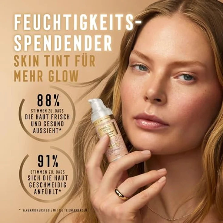 MAX FACTOR Foundation Miracle Pure Hydratint Essence 6 Medium-Deep, 30 ml, vegane Feuchtigkeitsformel mit 24 Stunden Hydration und natürlichem Glow – Bild 5