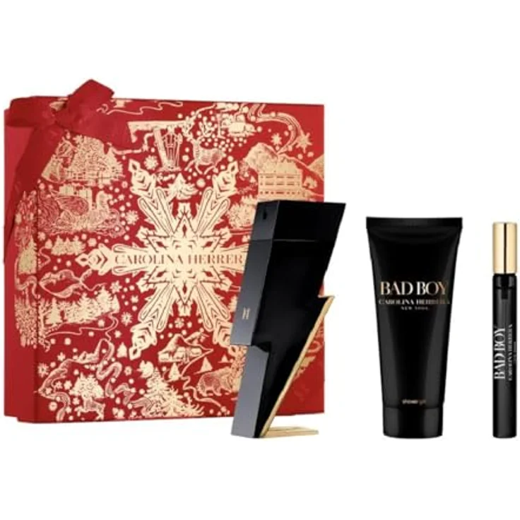 Carolina Herrera Bad Boy EDT Herrenparfüm Set, Eau de Parfum für Herren, 23 cm x 23 cm x 7 cm, 0,91 kg