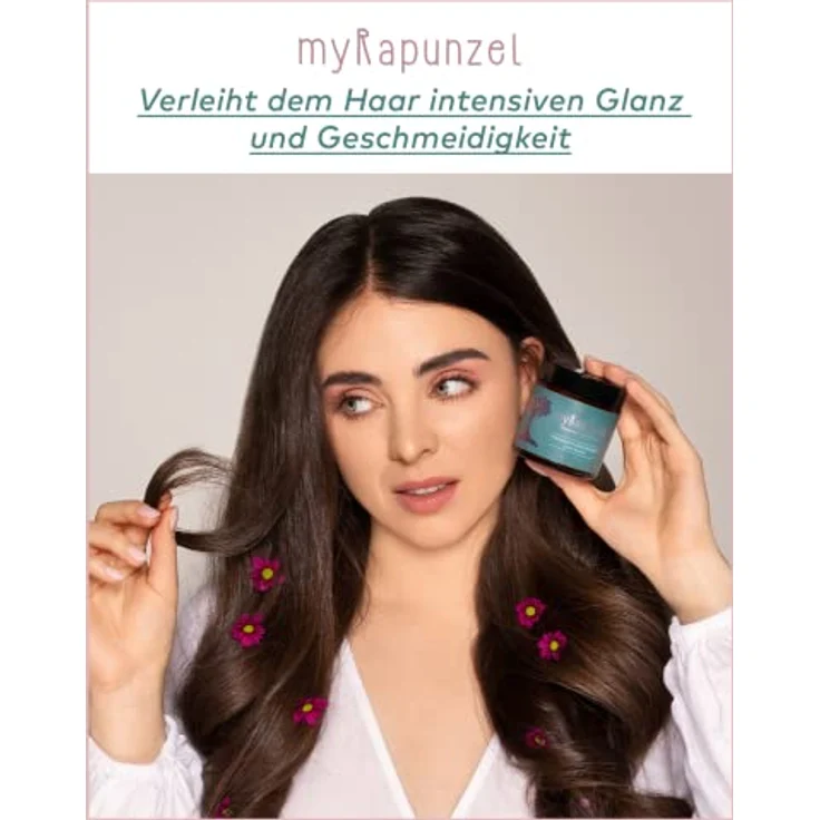 myRapunzel 100ml Tiefenpflege-Maske - 100% natürlich und vegan- Mit Lavendel&Rosmarin - ohne Silikone, Parabene, Sulfate & Tierversuche - ohne Chemie - Verleiht mehr Volumen - Made in Austria – Bild 2