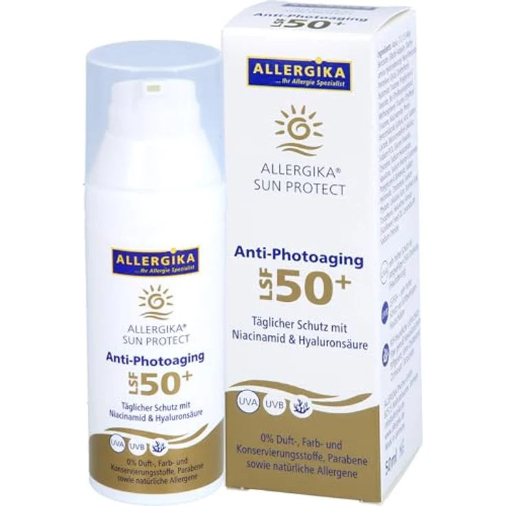 Allergika SUN PROTECT Anti-Photoaging Creme LSF50+, 50 ml – Bild 3