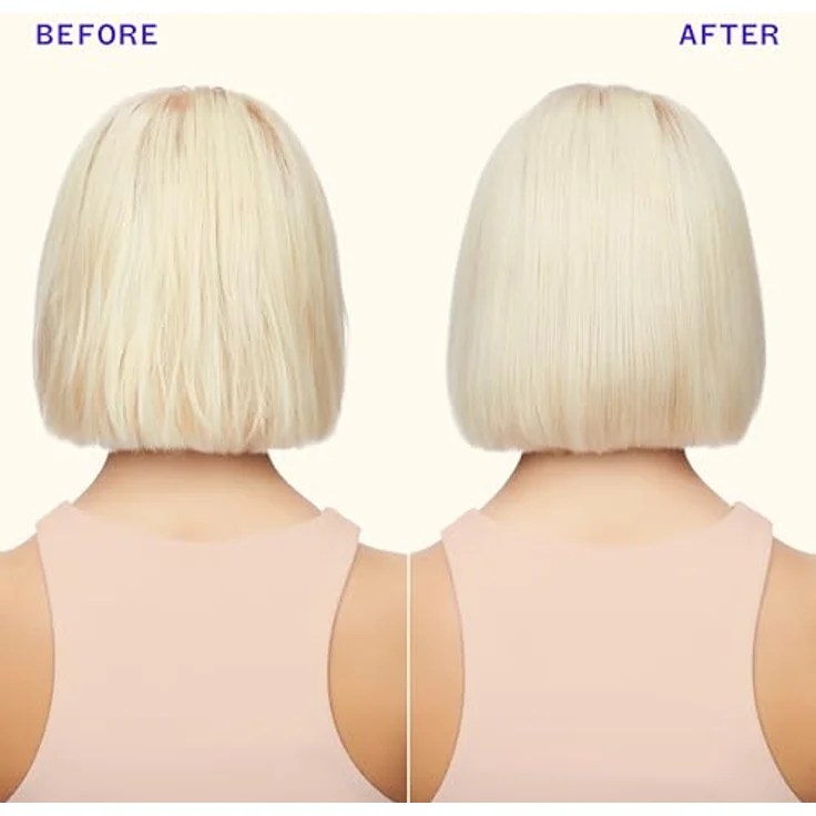 amika BUST YOUR BRASS reparierender Conditioner für blondes Haar, 275 ml, neutralisiert Gelbstiche und pflegt tiefenwirksam – Bild 3