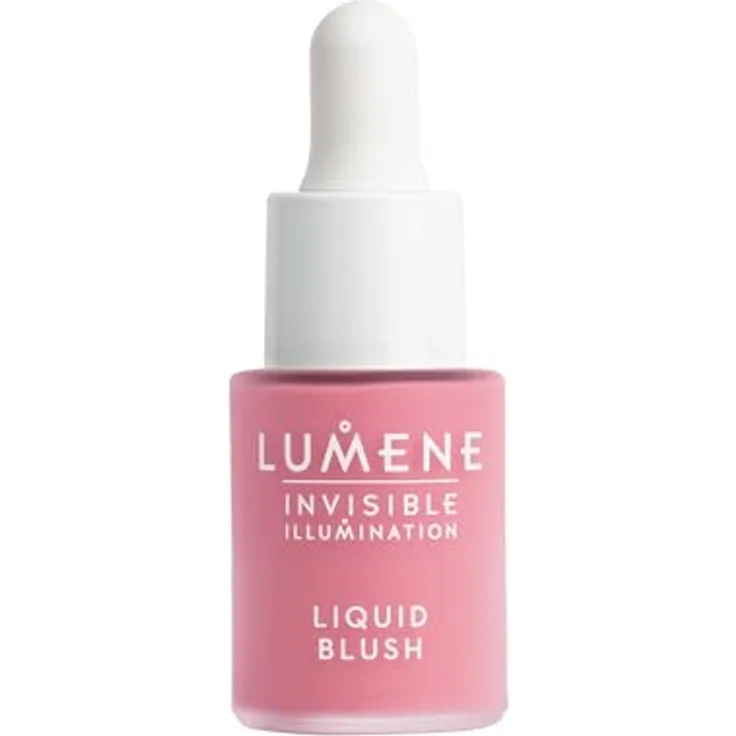 Lumene Invisible Illumination, flüssiges Rouge zur Verjüngung der Gesichtshaut, Farbton Frosty Petal, 15 ml