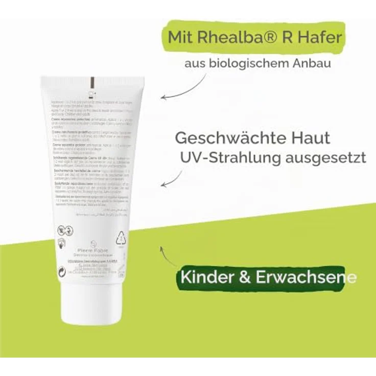 A-Derma Epithelialea.H Ultra Soothing Repairing Cream SPF50, 100 ml, schützend gegen UV-Strahlung, dermatologisch getestet, nicht parfümiert – Bild 5
