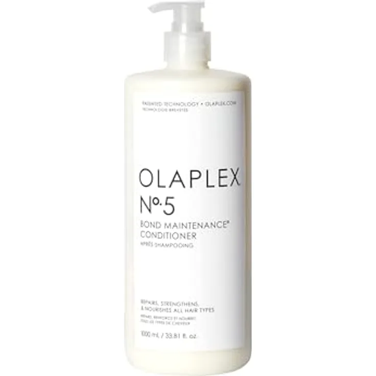 Olaplex No 5 Bond Maintenance Conditioner, Repariert, Stärkt Und Pflegt Alle Haartypen, Hinterlässt Ein Weiches Haargefühl Und Verleiht Glanz, 1000ml