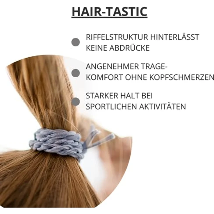 Bellody Original Haargummis - Sundance Edition - Stylisch geflochtener Haargummi mit starkem Halt (4er Set - White Canyon) - Damen Haarschmuck in Weiß – Bild 3