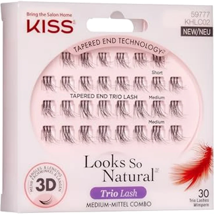 KISS KISS Haute Couture Trio-Lashes - Lavish, Einzelwimpern – Bild 2