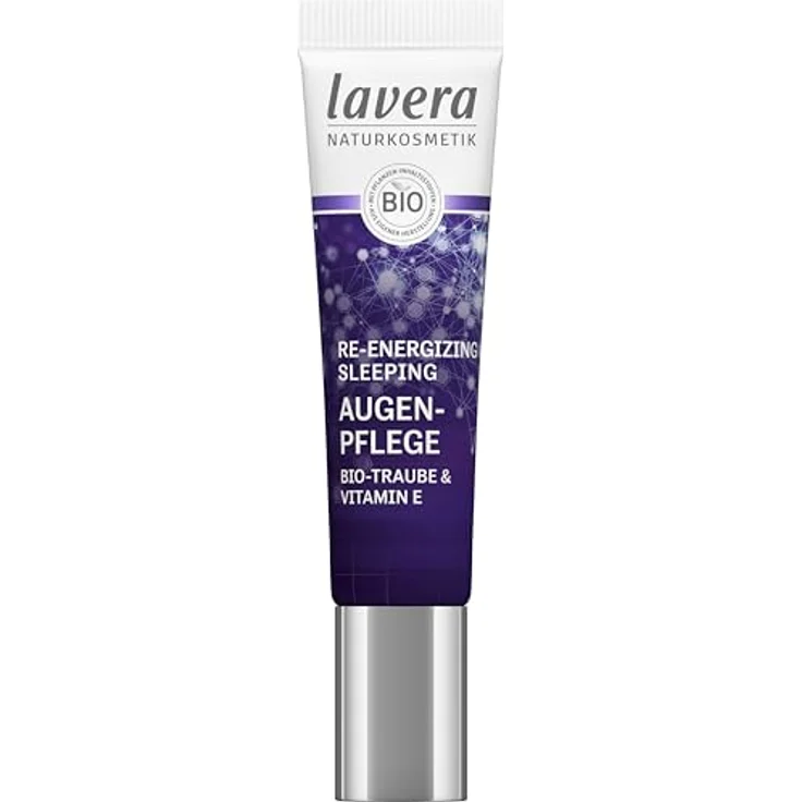lavera Re-Energizing Sleeping Augenpflege - reduziert Mimikfältchen - natürliche Zellerneuerung - feuchtigkeitsspendend - vegan - Naturkosmetik - 15 ml – Bild 1