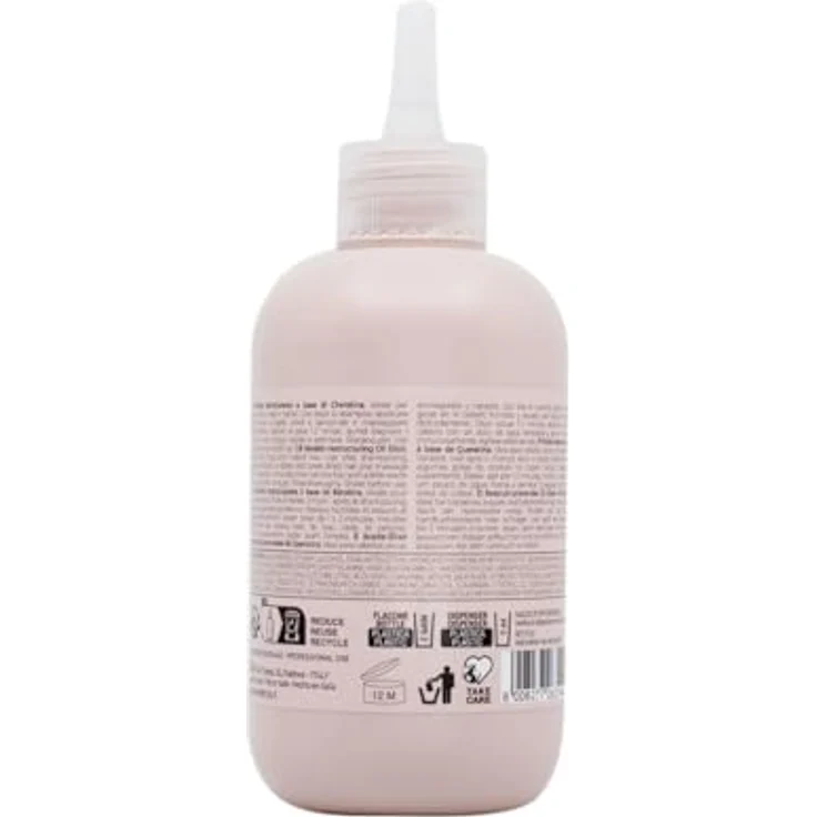 Inebrya Ice Cream Keratin Oil Elixir - Restrukturierendes Öl Elixir 200 ml - Haarpflege für Profis in Italien geboren – Bild 3