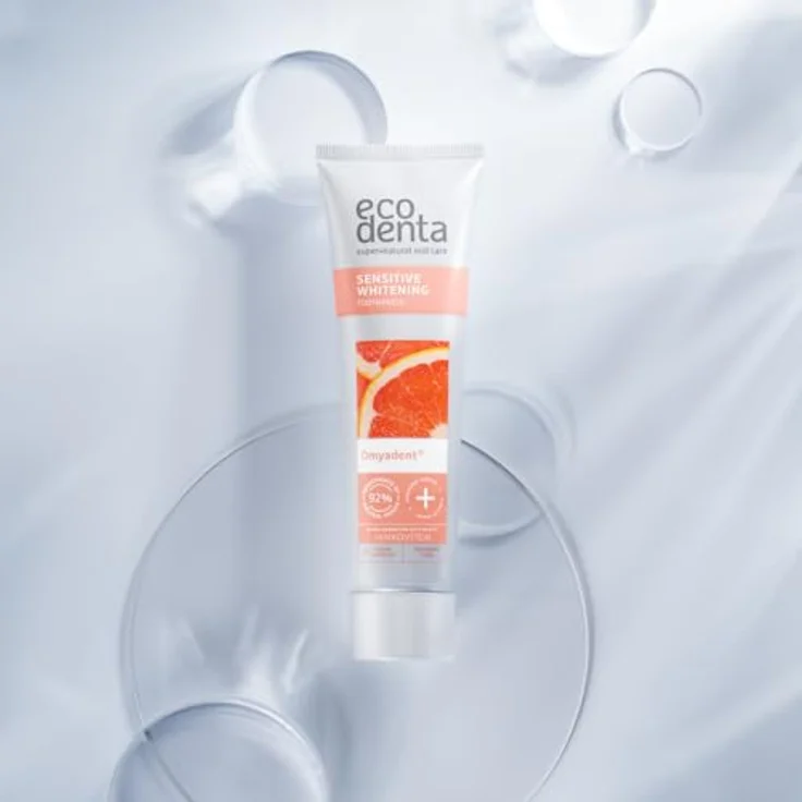 Ecodenta Toothpaste Omyadent Whitening Zahnpasta für empfindliche Zähne und Zahnfleisch 100 ml Unisex – Bild 6