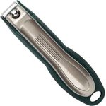 nippes Solingen Premium Nagelknipser mit Nagelfang | Grün | Fingernagel Knipser 60 mm | Gehärteter Stahl | Gewölbte Schneiden | Ergnomische Soft-Touch Grifffläche - Preisvergleich