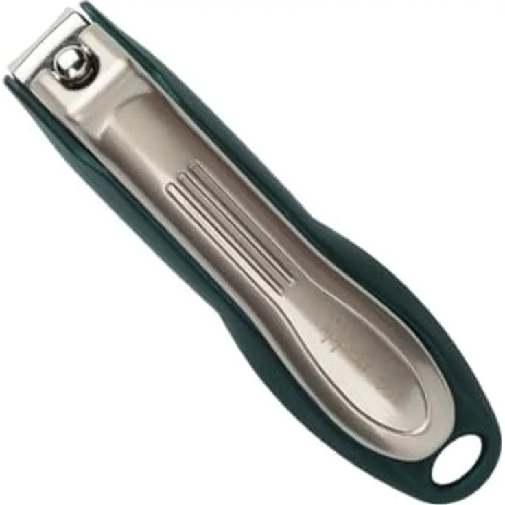 nippes Solingen Premium Nagelknipser mit Nagelfang | Grün | Fingernagel Knipser 60 mm | Gehärteter Stahl | Gewölbte Schneiden | Ergnomische Soft-Touch Grifffläche - Preisvergleich