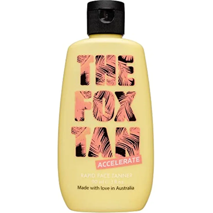 The Fox Tan - Rapid Face Tanner - Bräunungsbeschleuniger ohne Selbstbräuner für das Gesicht, für Sonne und Solarium, vegan und tierversuchsfrei, 90 ml