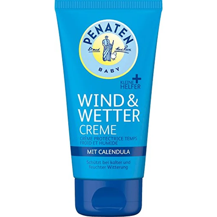 Penaten Kleine Helfer Wind und Wetter Creme 75ml/Reichhaltige Creme mit Calendula für sensible Babyhaut 3 x 75ml – Bild 2