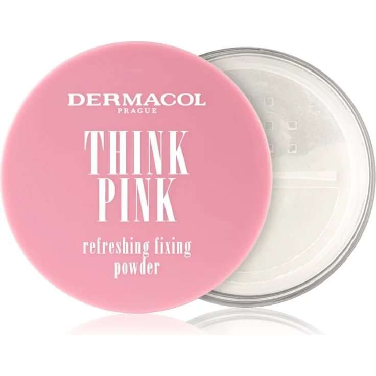 Dermacol Think Pink, loser, transparenter Puder, 10 g für ein mattes Finish und fixiertes Make-up