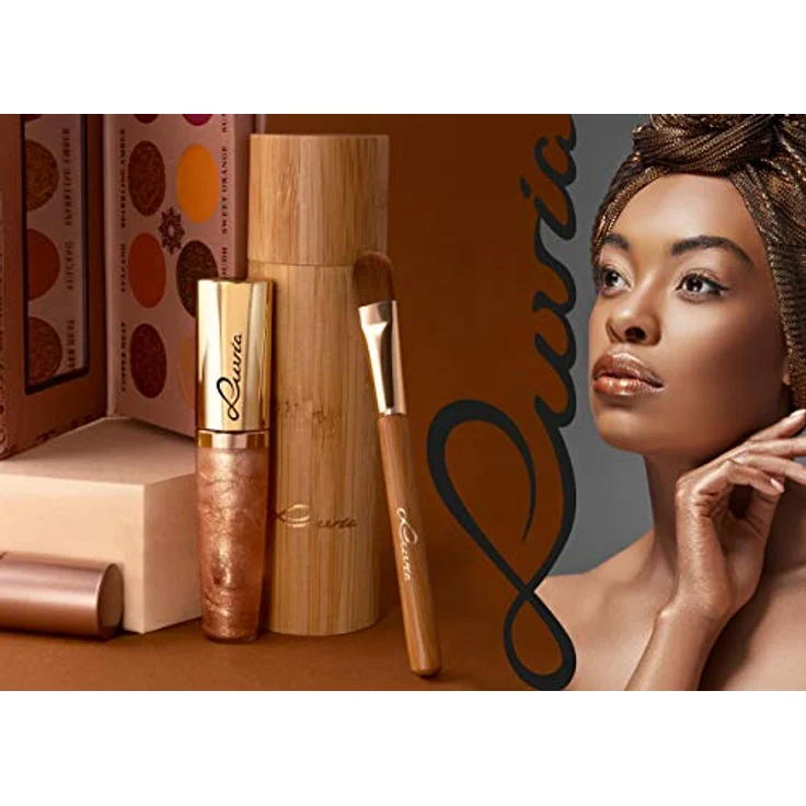 Luvia Cosmetics Kosmetikpinsel-Set Travel Bamboo Tube, 4 tlg. Make-up Accessoires Set, Dekorative Kosmetik Make-up Accessoires – Bild 4