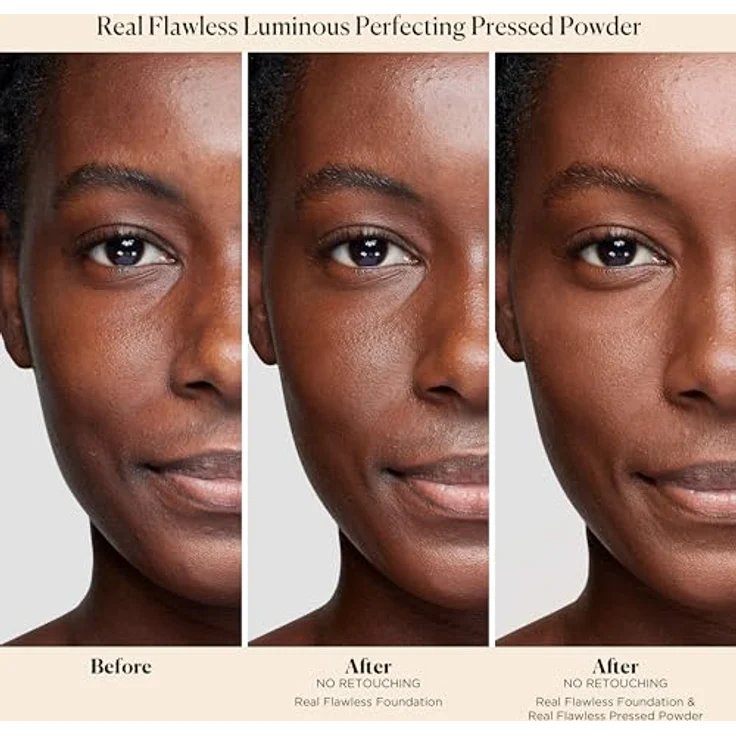LAURA MERCIER Real Flawless Luminous Perfecting Pressed Powder - Translucent Deep 7 g, pflegender Kompaktpuder – Bild 3