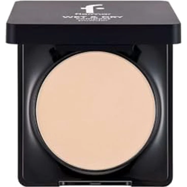 Flormar Wet and Dry Compact Powder, Puder mit natürlichem Matt-Effekt, 10 g, Caramel Peach – Bild 1