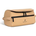 Pactastic Kosmetiktasche mit Kofferhalterung | aufhängbarer, Leichter, wasserfester Kulturbeutel mit vielen Fächern & Tragehenkel