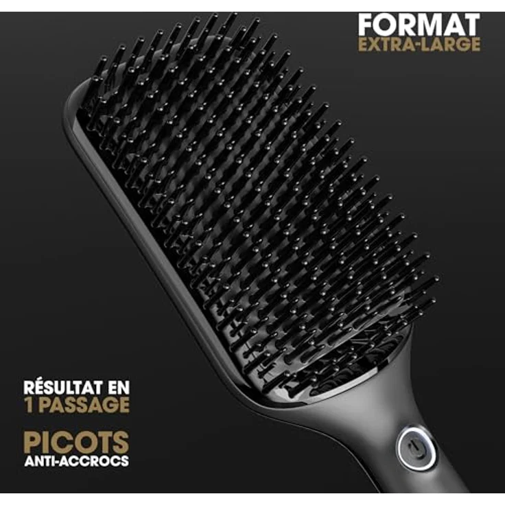 ghd glide+ max, Smoothing Hot Brush in Schwarz, Warmluftbürste mit Ionisator und optimierter Heiztechnologie für langes, dickes und lockiges Haar – Bild 5
