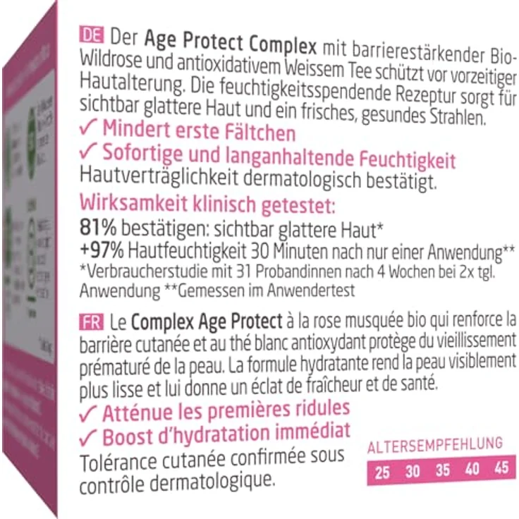 WELEDA Bio Glättende Tagespflege Wildrose & Weißer Tee - Naturkosmetik Natural Aging Gesichtscreme mit Age Protect Complex, 40ml (vegan) – Bild 2