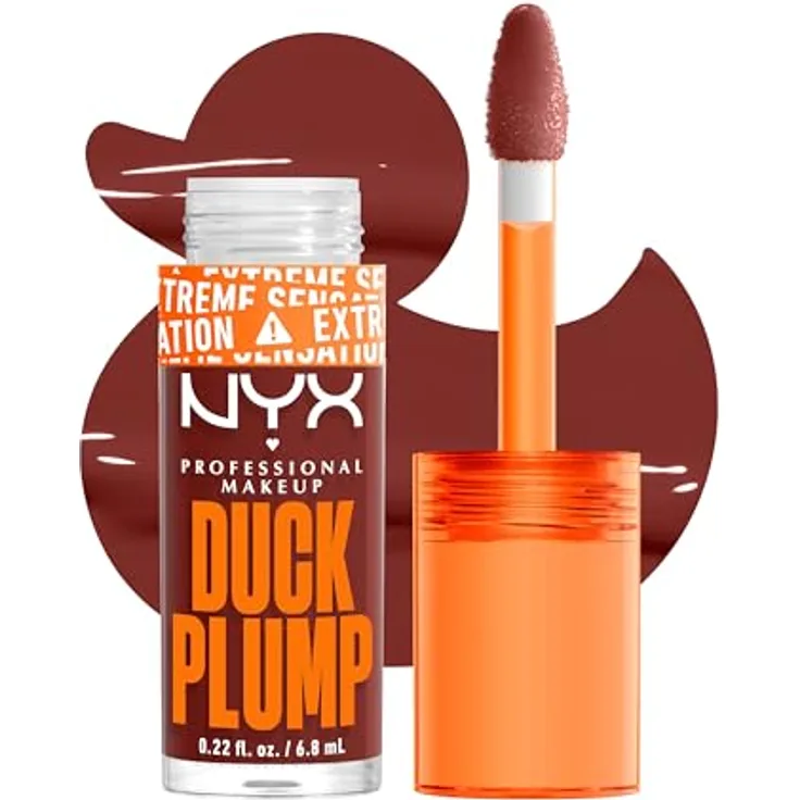 NYX Professional Makeup Duck Plump Lipgloss, veganer Lipgloss mit glossy Finish, 7 ml, in 18 Farben erhältlich