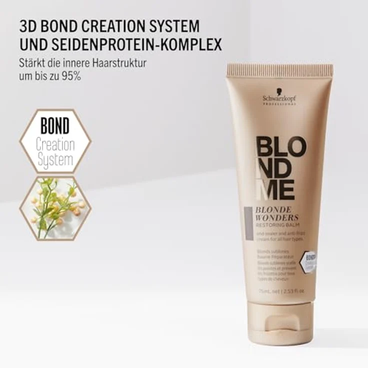 Schwarzkopf Blondme Blonde Wonders Restoring Balm 75 ml – Bild 5