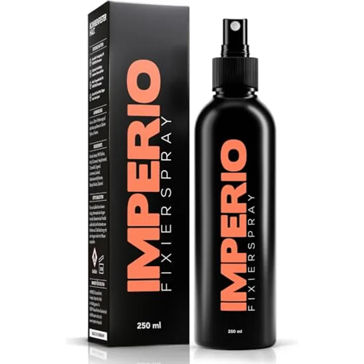 IMPERIO Fixierspray für Streuhaar & Schütthaar, spezielles Haarspray mit starker Fixierung, 250ml, umweltfreundlich, made in Germany