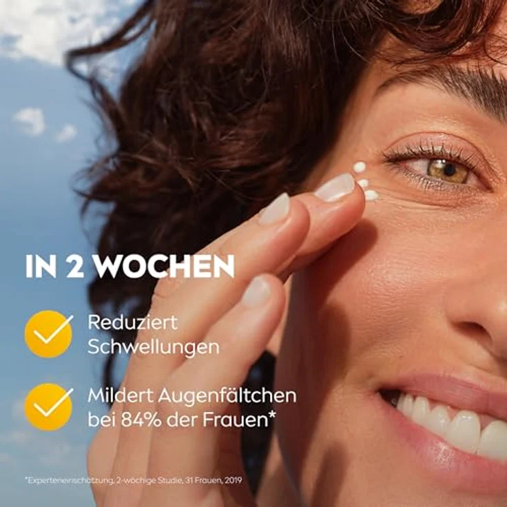 NIVEA Q10 Anti-Falten ENERGY Vitamin C Augenpflege, Augencreme mit purem Q10, Vitamin C und E, straffende Feuchtigkeitscreme für die empfindliche Augenpartie (15 ml) – Bild 4