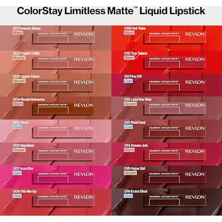 Revlon Cosmetics ColorStay™ Limitless Matte, langanhaltender Lippenstift mit mattierendem Effekt, Farbton 013 Real Deal, 5 ml – Bild 7