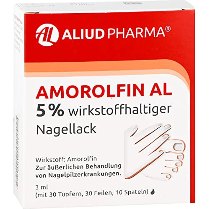 Amorolfin AL 5% wirkstoffhaltiger Nagellack, 3 ml Wirkstoffhaltiger Nagellack – Bild 2