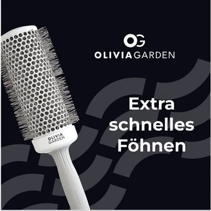 Olivia Garden - Expert Blowout Speed White and Grey Hairbrush - 55 - Preisvergleich – Bild 3
