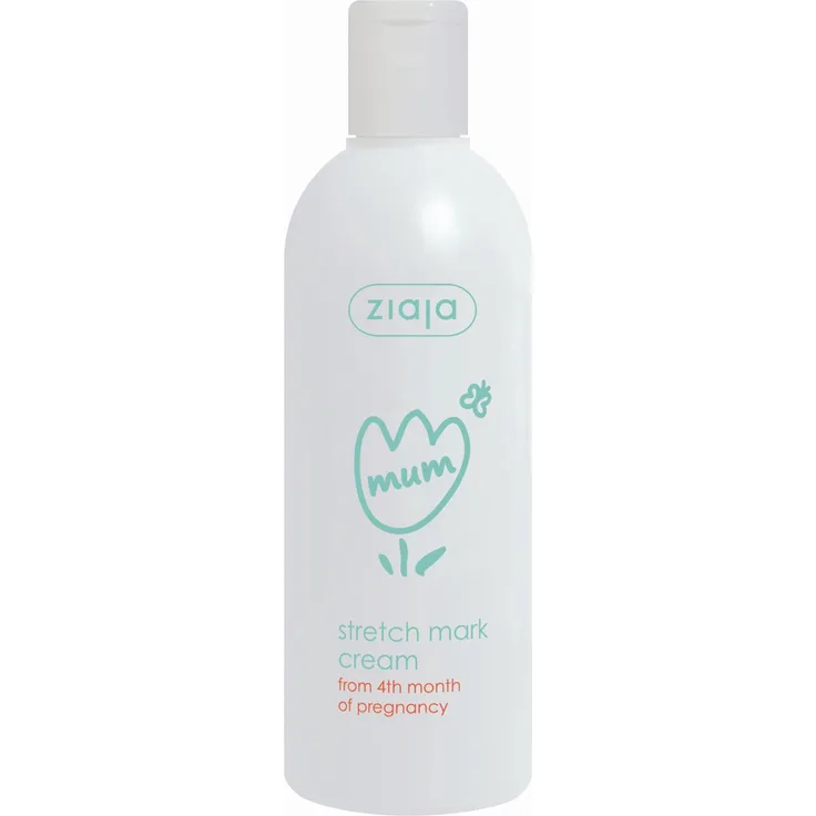 ZIAJA Mum Stretch Mark Cream 270ml, Körperpflegecreme zur Verbesserung der Hautelastizität und Reduzierung von Dehnungsstreifen während Schwangerschaft und Stillzeit