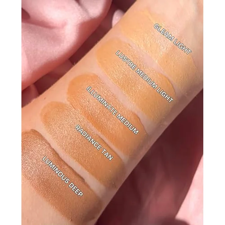 Makeup Revolution Bright Light Face Glow, aufhellendes Tönungsfluid, Farbton Illuminate Medium, 23 ml, veganer Highlighter für einen einheitlichen Teint – Bild 6