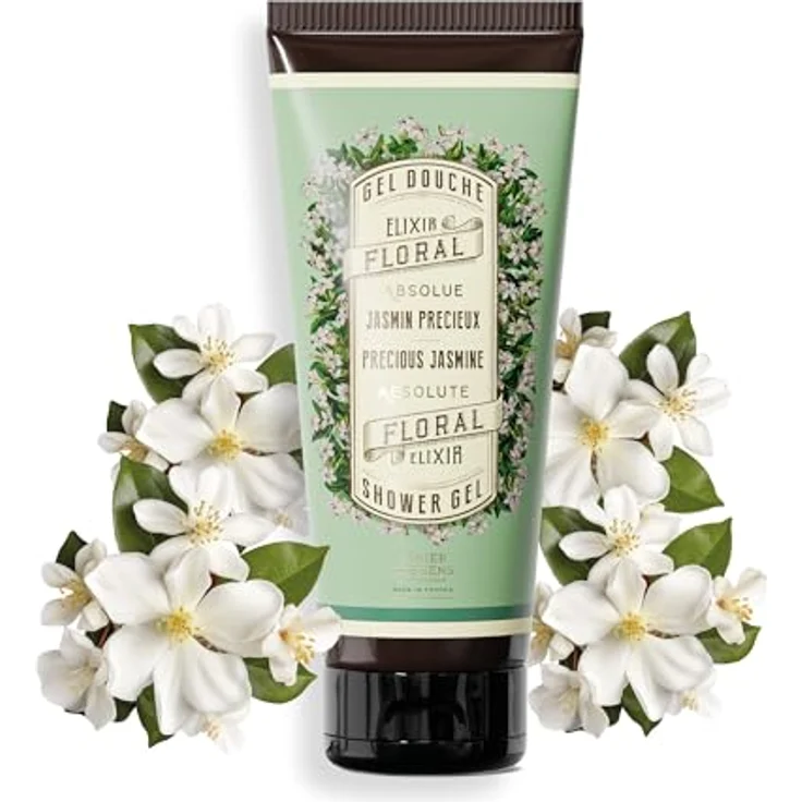 Panier des Sens Natürliches Duschgel Jasmin, Feuchtigkeitsspendendes mit Olivenöl, 95% natürliche Inhaltsstoffe, pH-mild, 200 ml – Bild 1