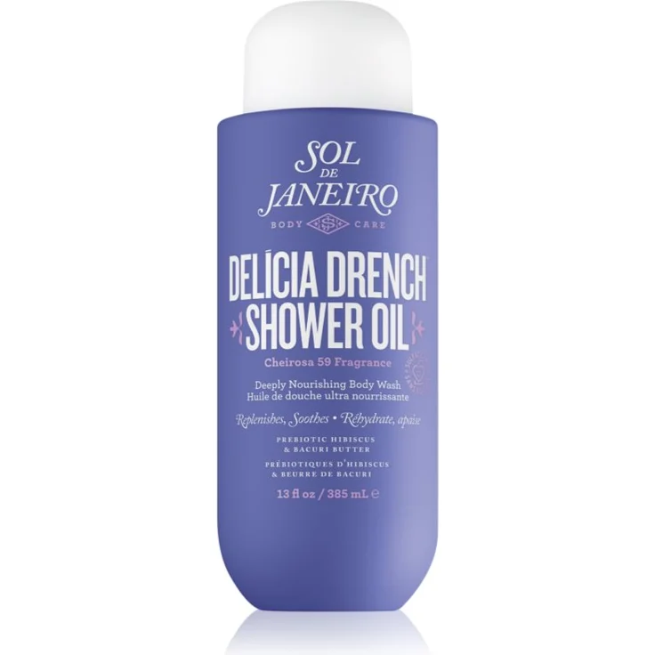 Sol de Janeiro Delicia Drench, Geschmeidig machendes Duschöl mit intensiv feuchtigkeitsspendender Formel, 385 ml