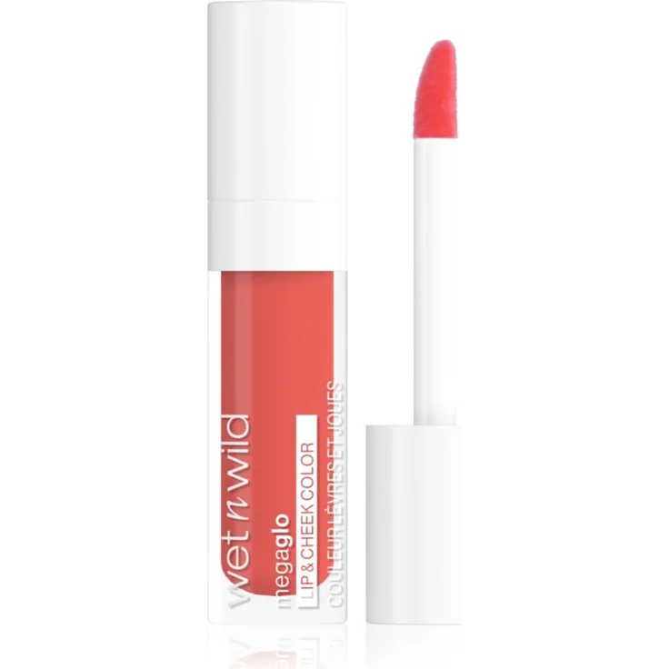 Wet n Wild MegaGlo Cremiger Lippenstift für Lippen und Wangen, Farbton Coral Dream, 6,5 ml, cremige Textur für voluminöse Lippen